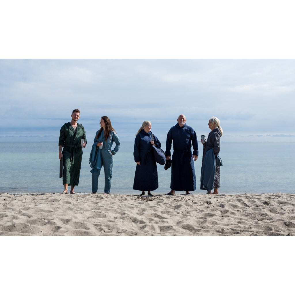 NORDBAEK Badekåbe NORDBAEK Wild Shore – vindtæt herrekåbe med 100% oeko-tex frotté Bath robe Navy