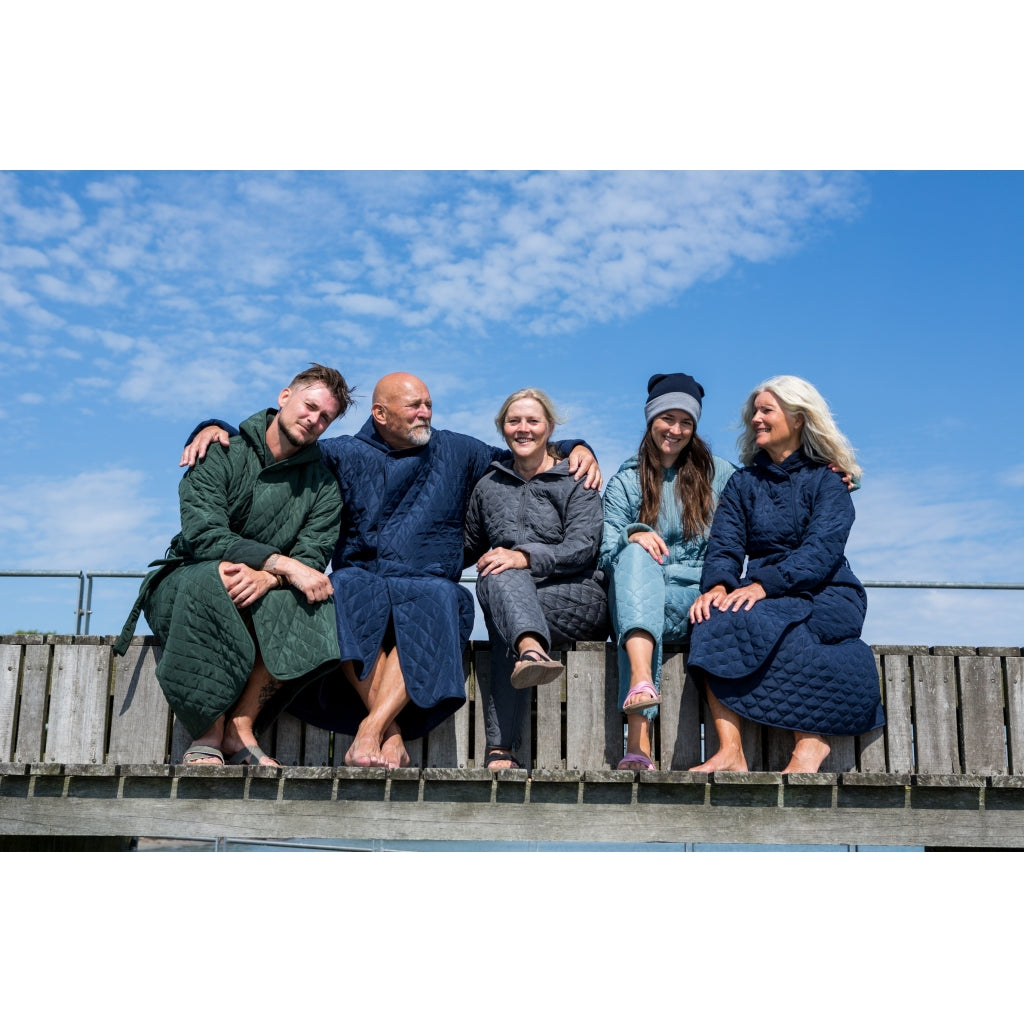 NORDBAEK Badekåbe NORDBAEK Wild Shore – vindtæt herrekåbe med 100% oeko-tex frotté Bath robe Navy