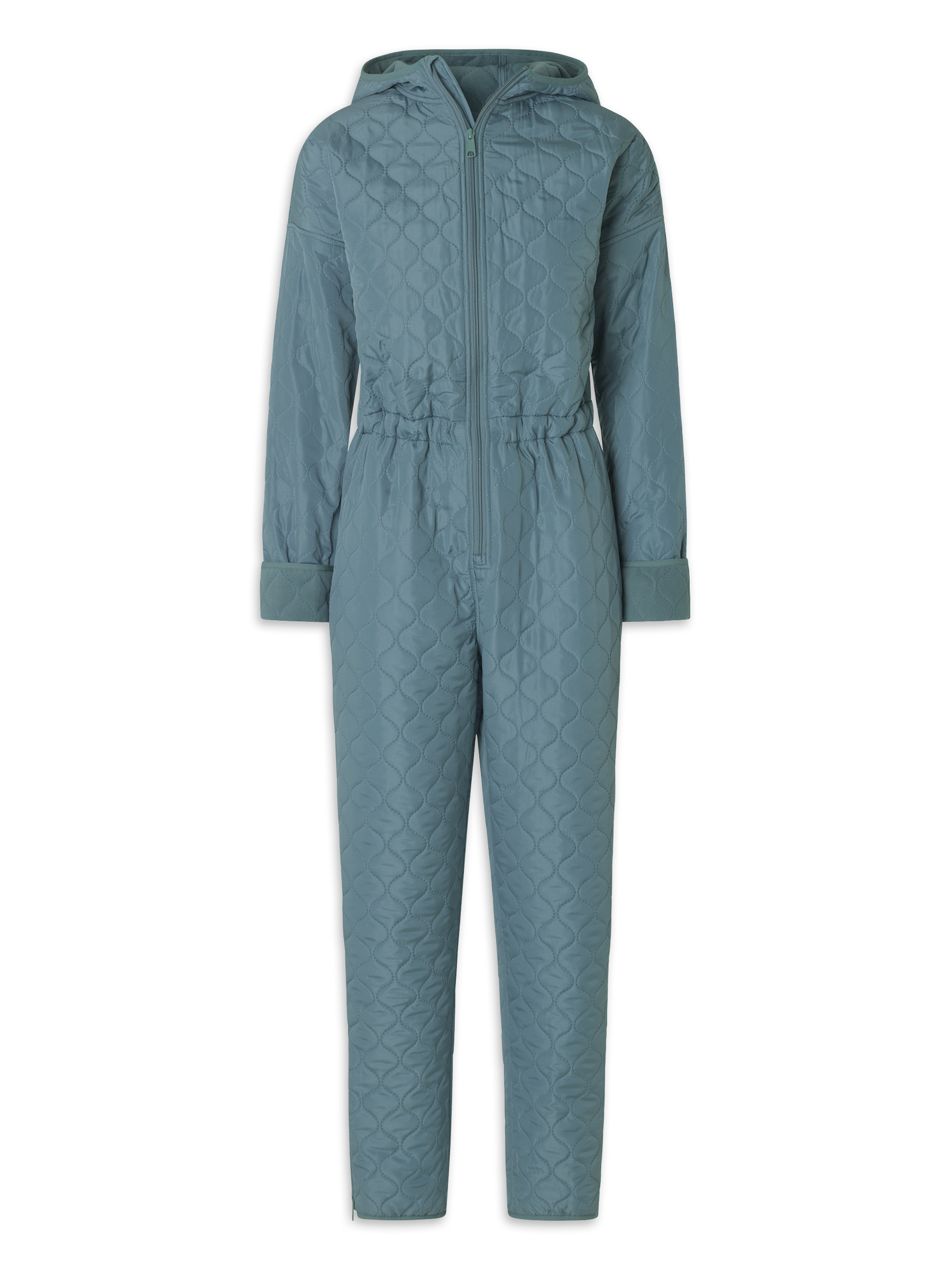 Jumpsuit NORDBAEK Cosy Bay – vindtæt dame heldragt med 100% genanvendt fleece - Aqua