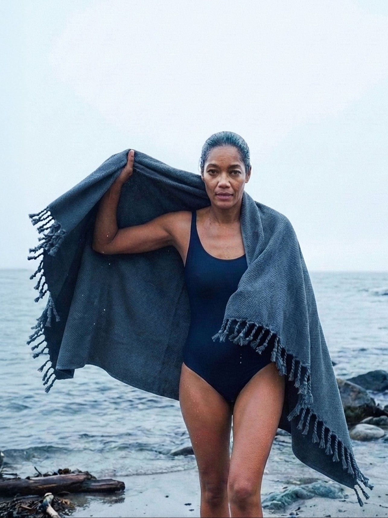 Nordic Hamam NORDBAEK Cosy Comfort – oeko-tex, ekstra blødt og stort - BlueNavy