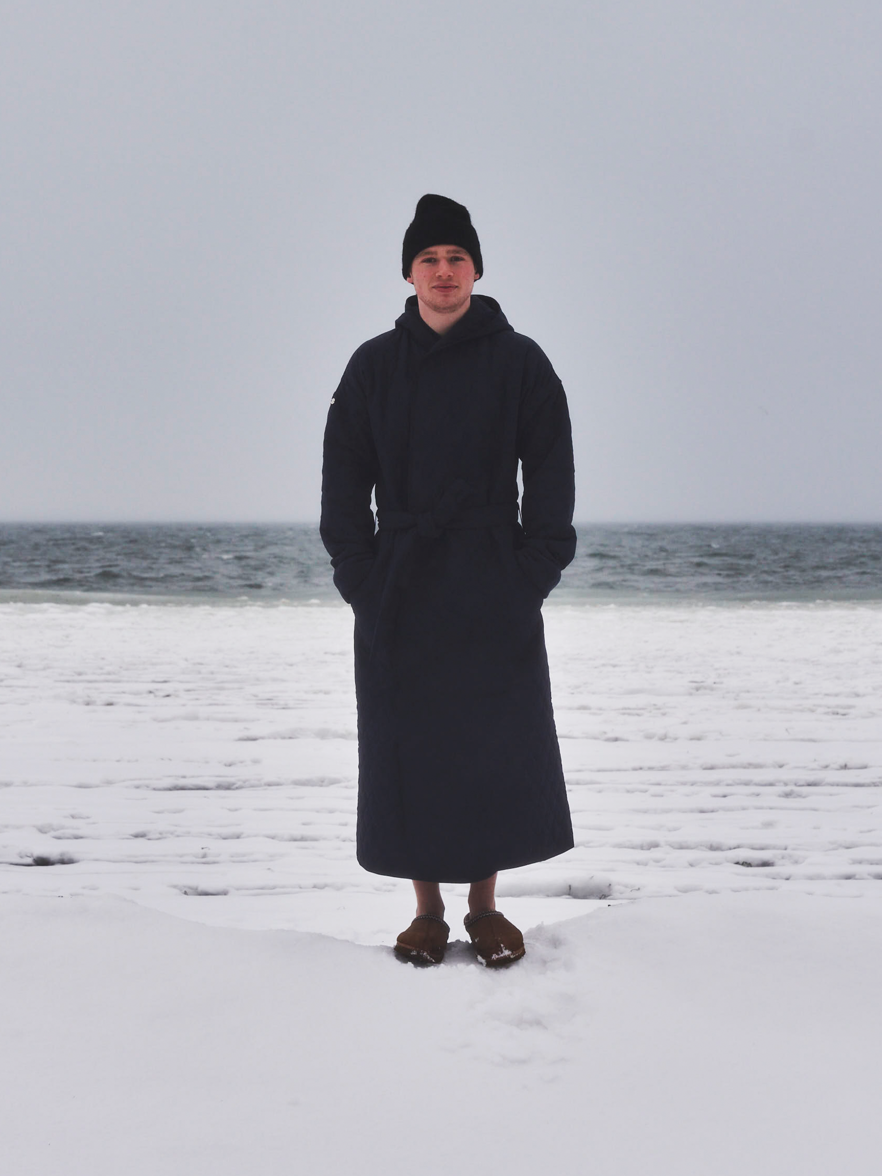 Long Beach Badekåbe Herre - Navy