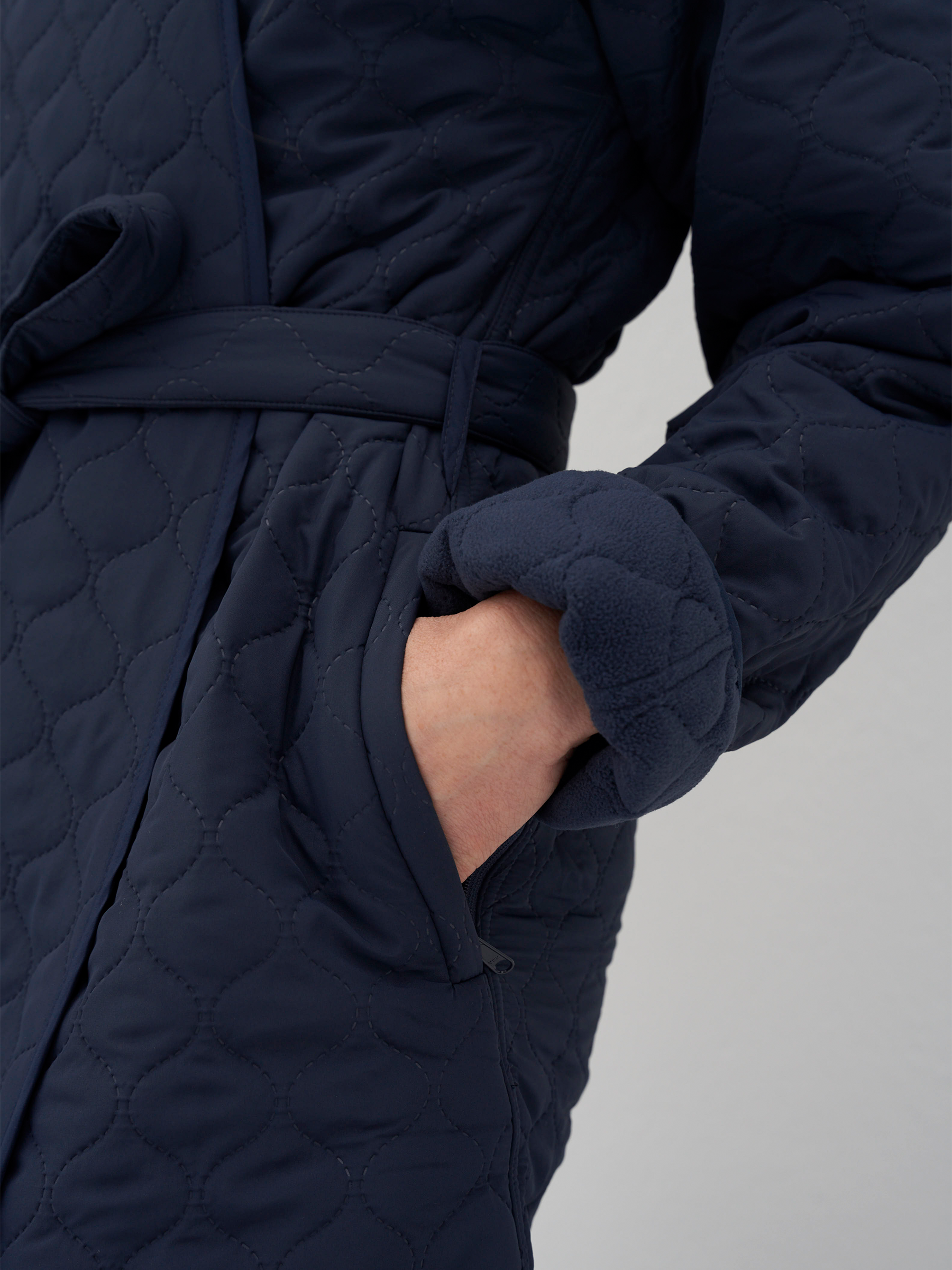 Badekåbe NORDBAEK Windy Ocean – vindtæt damekåbe med 100% genanvendt fleece - Green