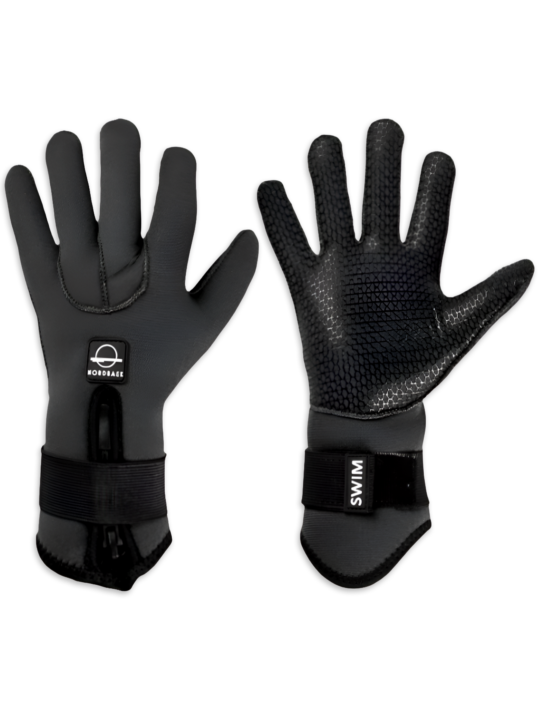 Neopren handsker 5 fingre NORDBAEK Deep Tide - Unisex Black