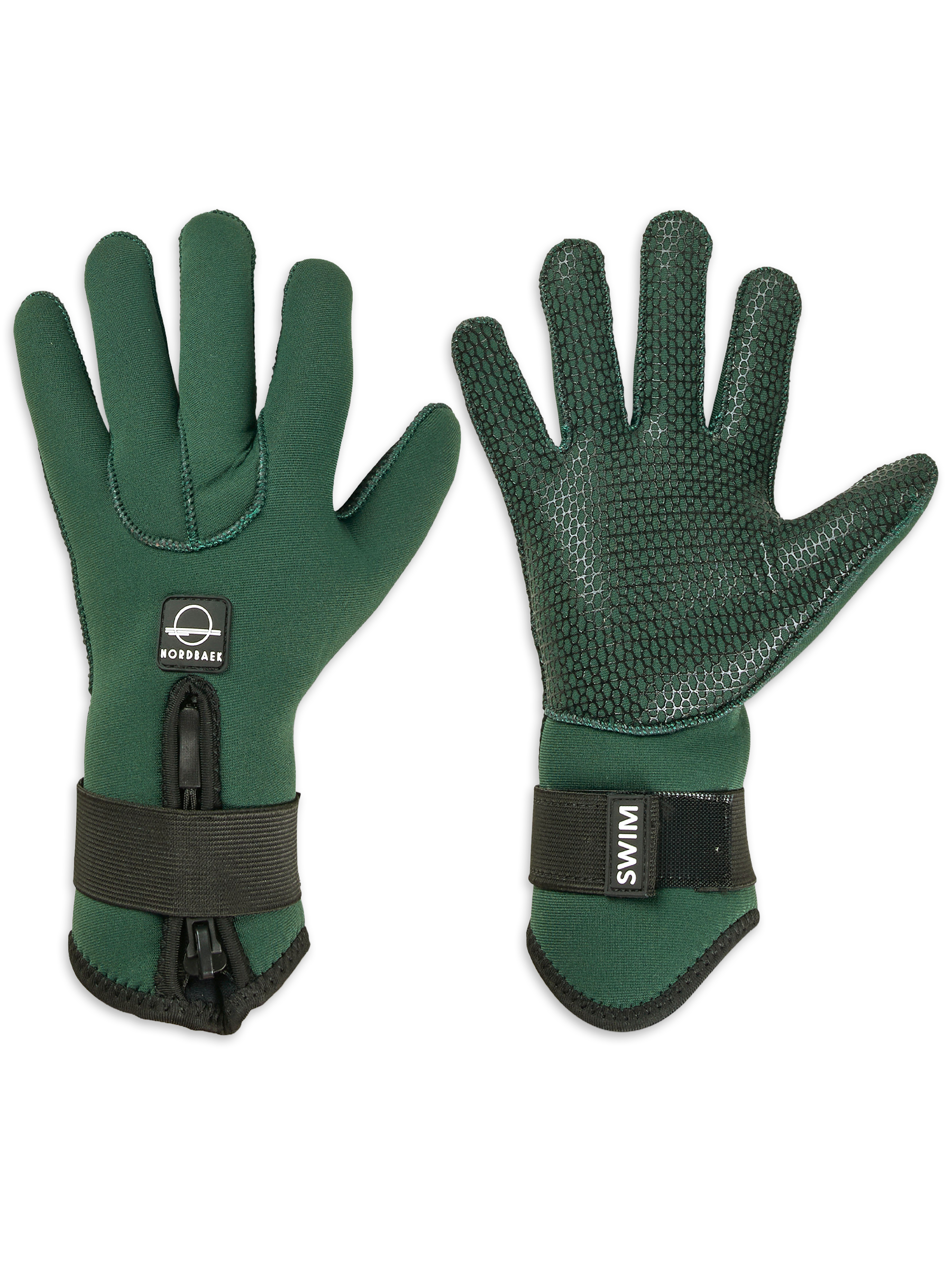 Neopren handsker 5 fingre NORDBAEK Deep Tide - Unisex Green