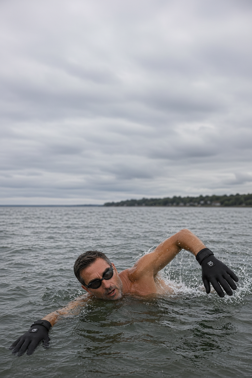 Neopren handsker 5 fingre NORDBAEK Deep Tide - Unisex Black