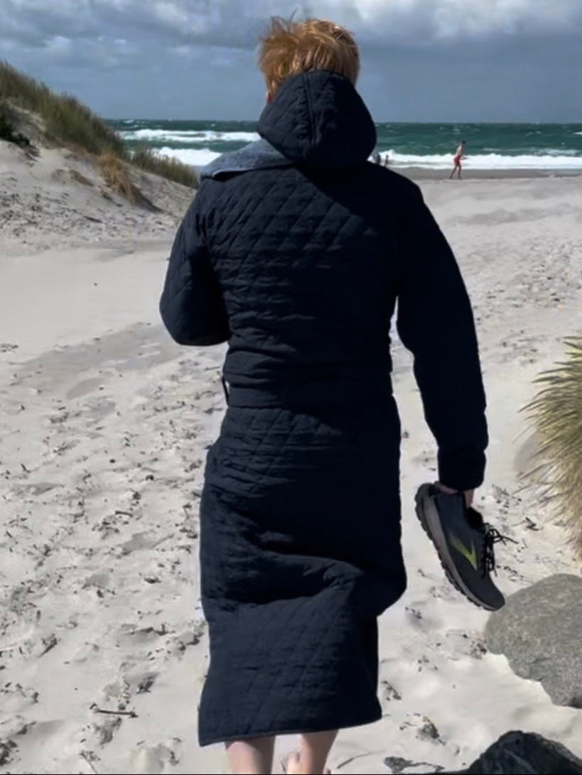 Long Beach Badekåbe Herre - Navy