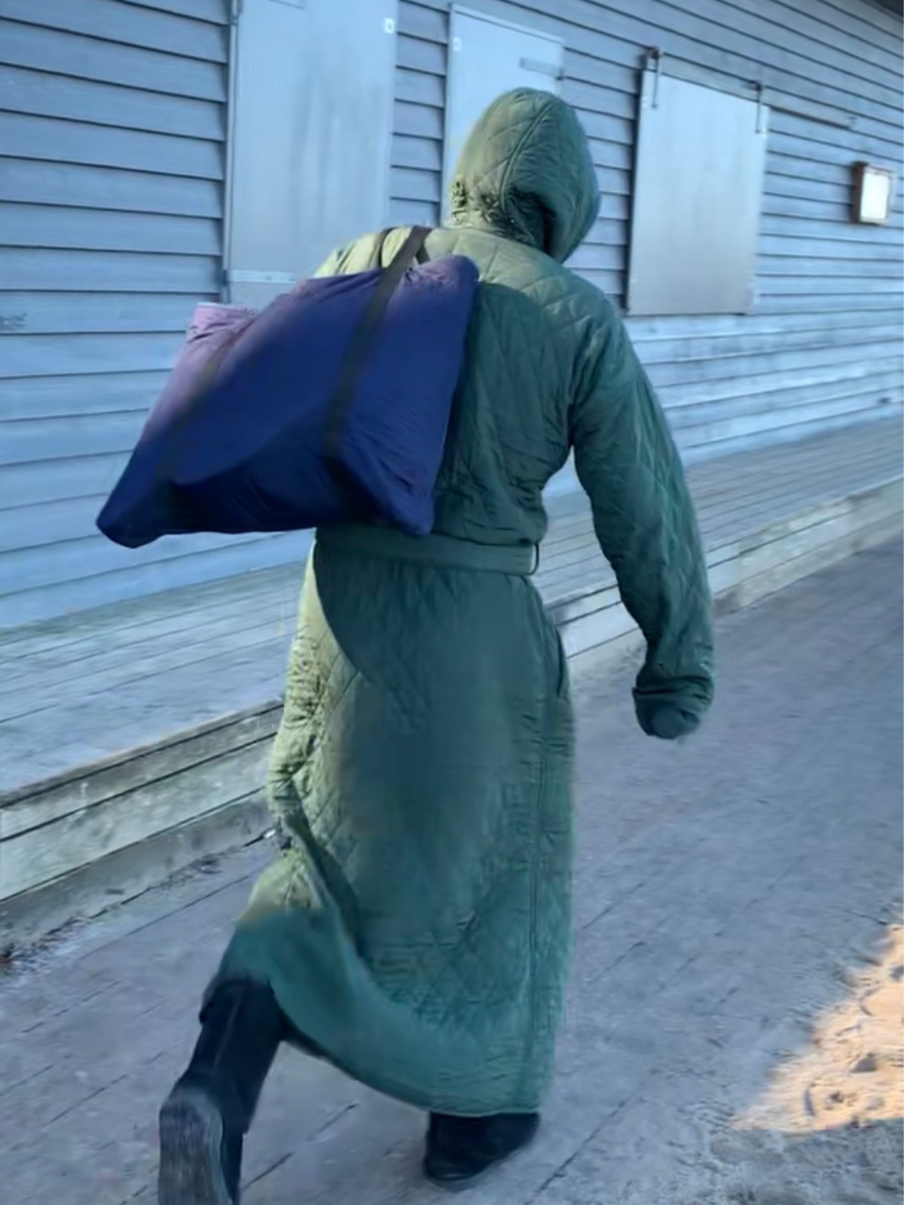 Long Beach Men's Bathrobe - Green