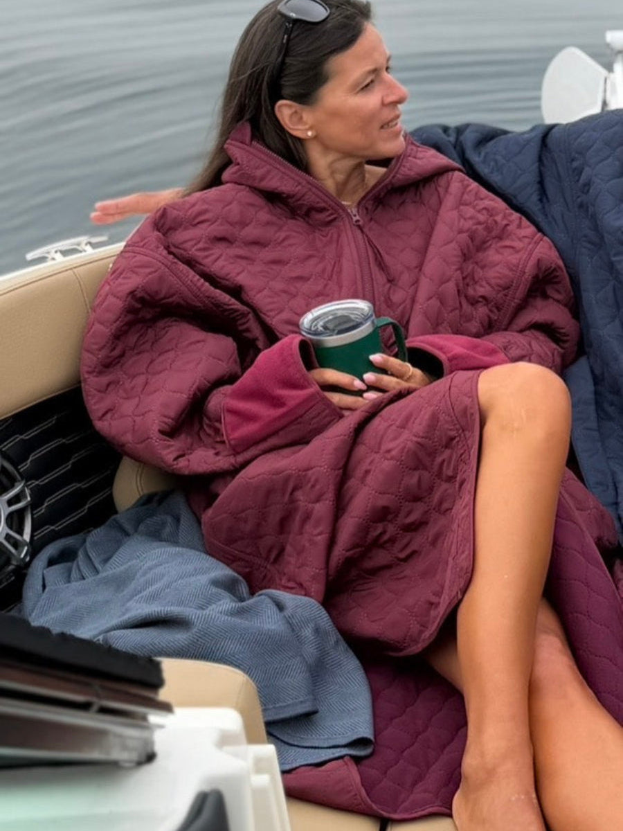 Lazy Pool Changing Robe Unisex - Auburn