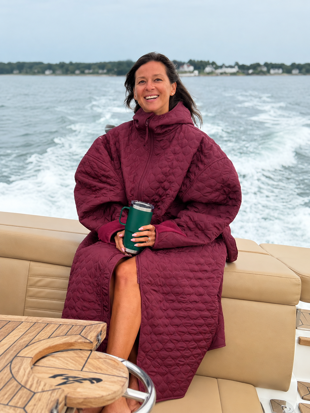 Lazy Pool Changing Robe Unisex - Auburn