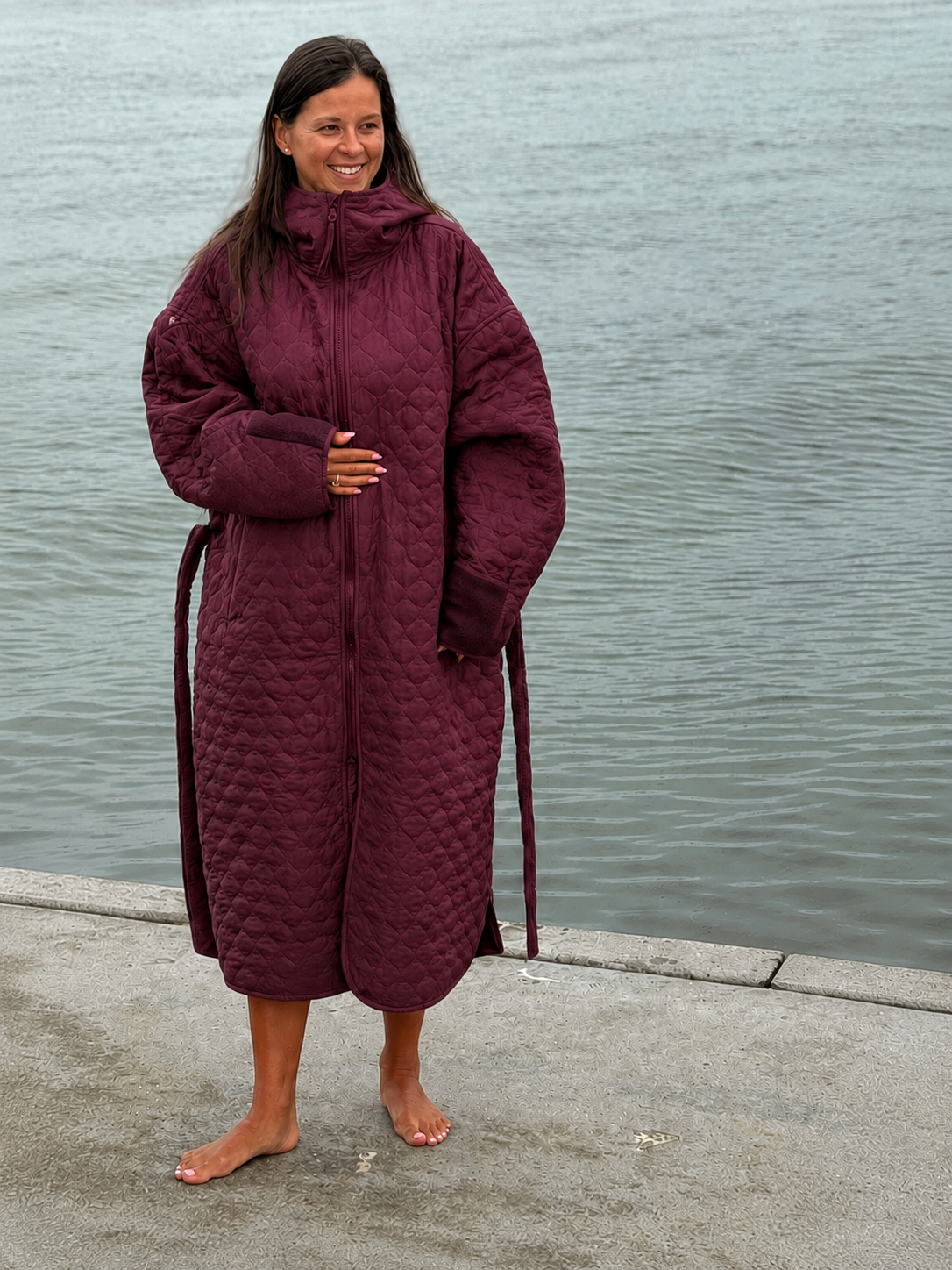 Lazy Pool Changing Robe Unisex - Auburn