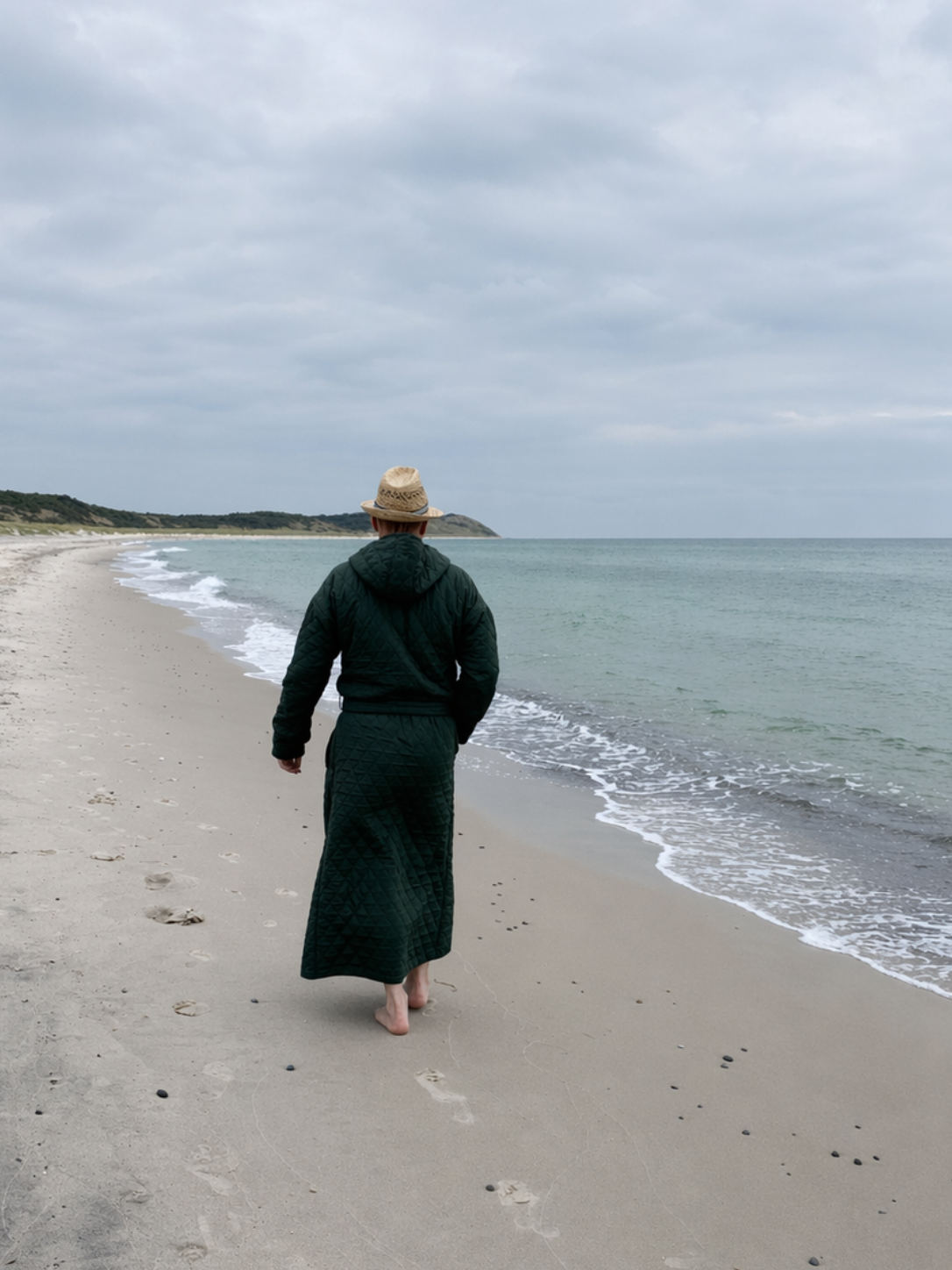 Long Beach Badekåbe Herre - Green