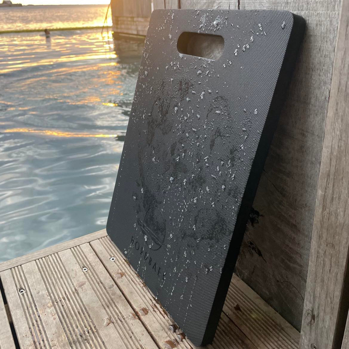 Fodmåtte NORDBAEK Beach Base - brug til at stå og sidde på efter svømmeturen - Black