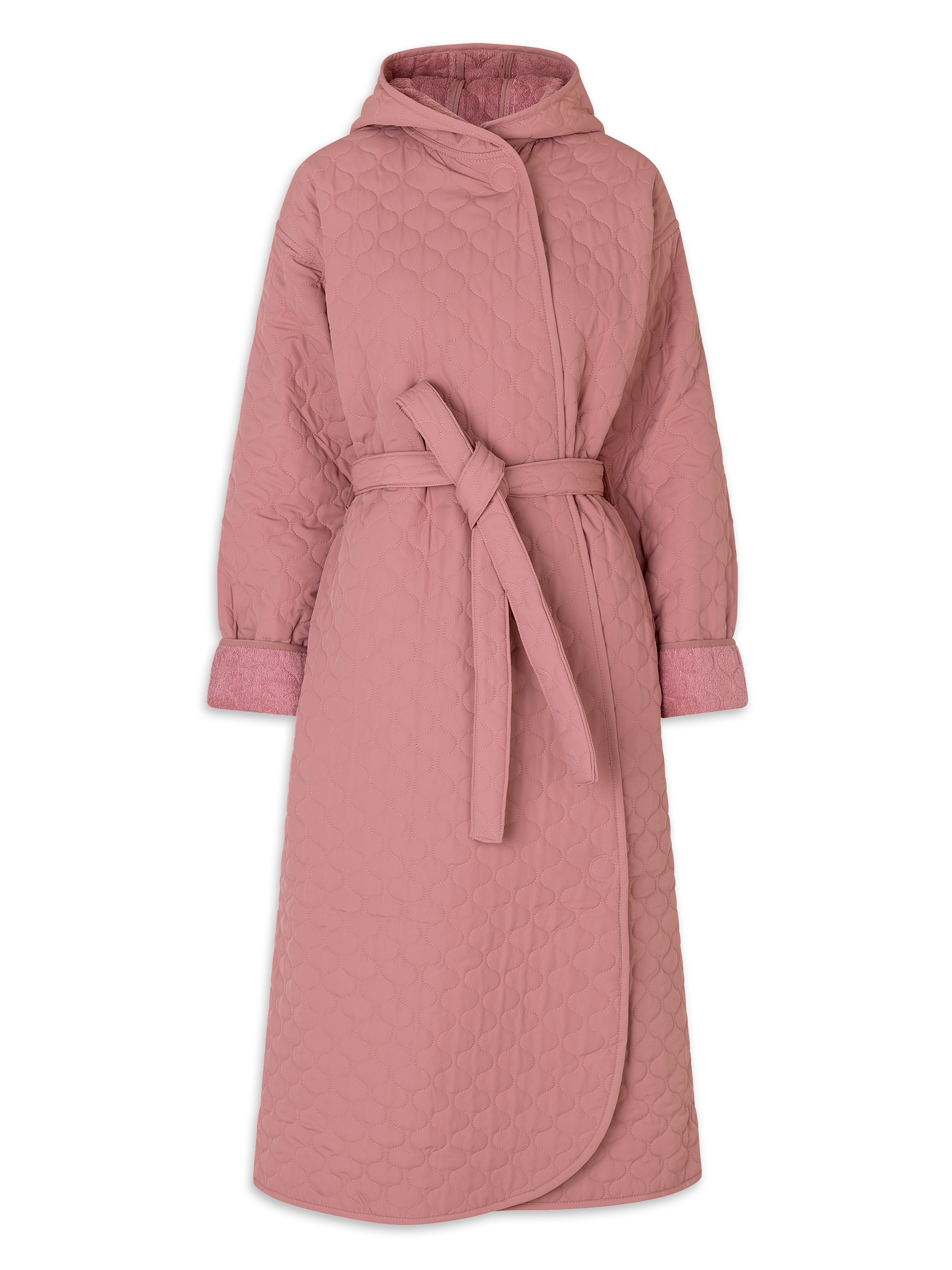 Badekåbe NORDBAEK Soft Breeze – vindtæt damekåbe med 100% oeko-tex bomuldsfrotté - Berry