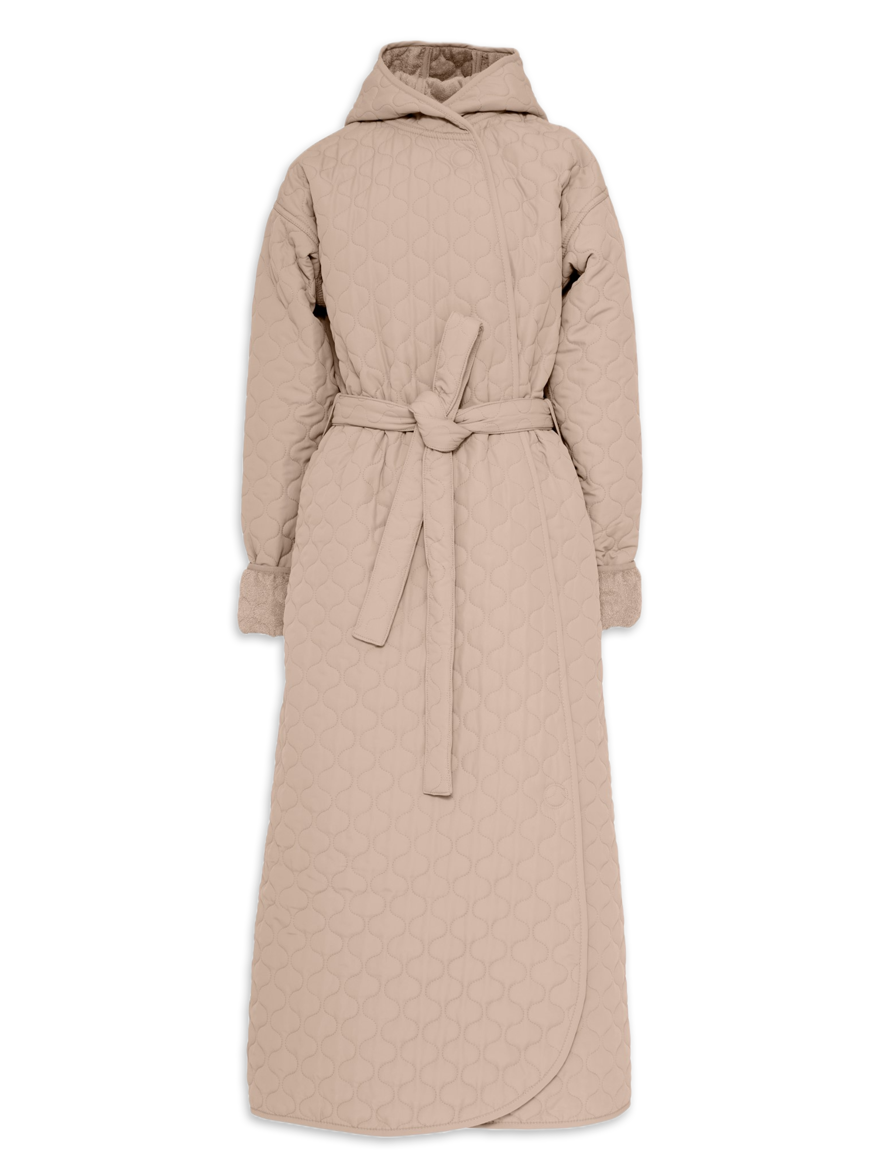 Badekåbe NORDBAEK Soft Breeze – vindtæt damekåbe med 100% oeko-tex bomuldsfrotté - Sand