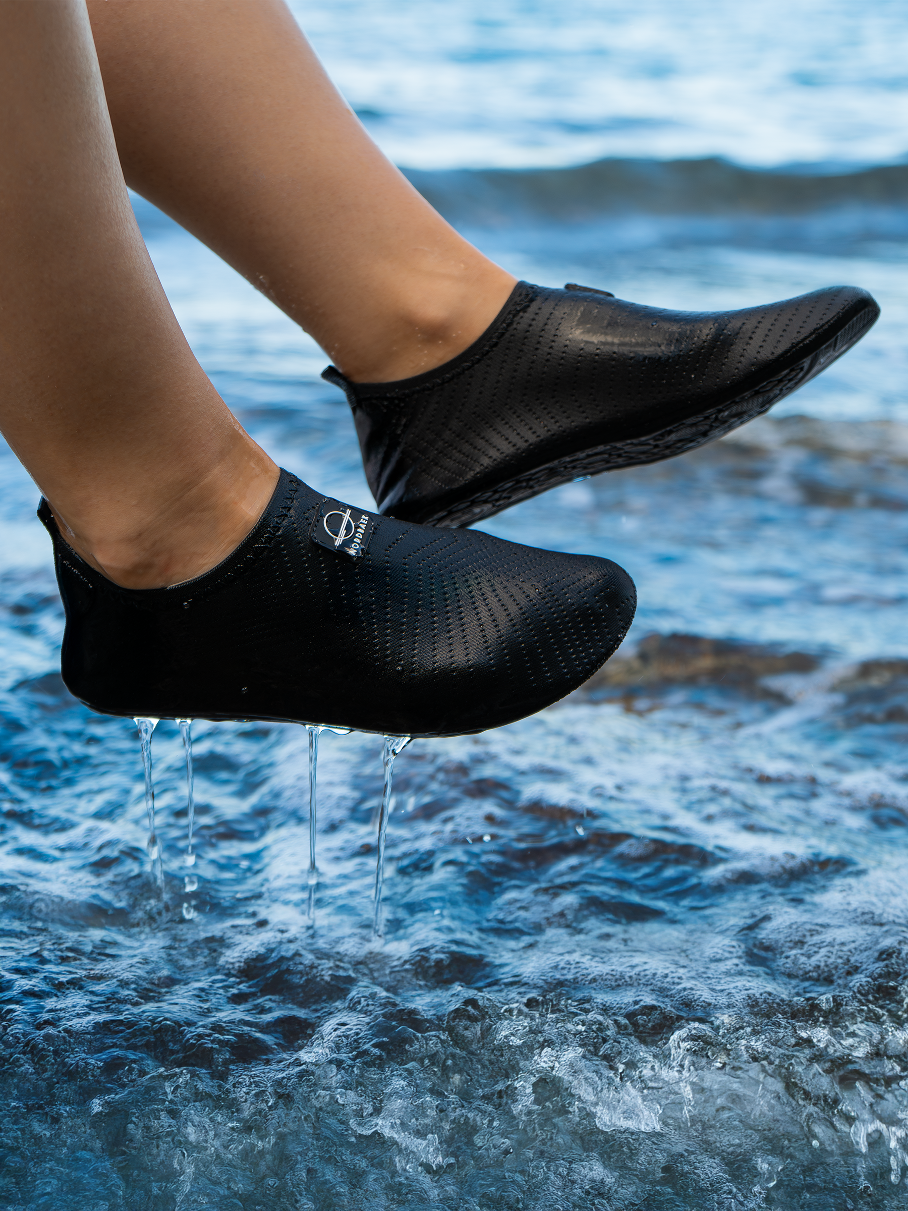 Pehmeät Aqua Vesikengät Unisex - Musta