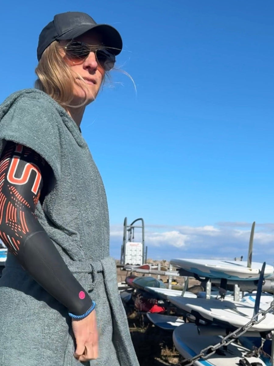 Sun Dune Lång Badponcho Unisex - Aqua