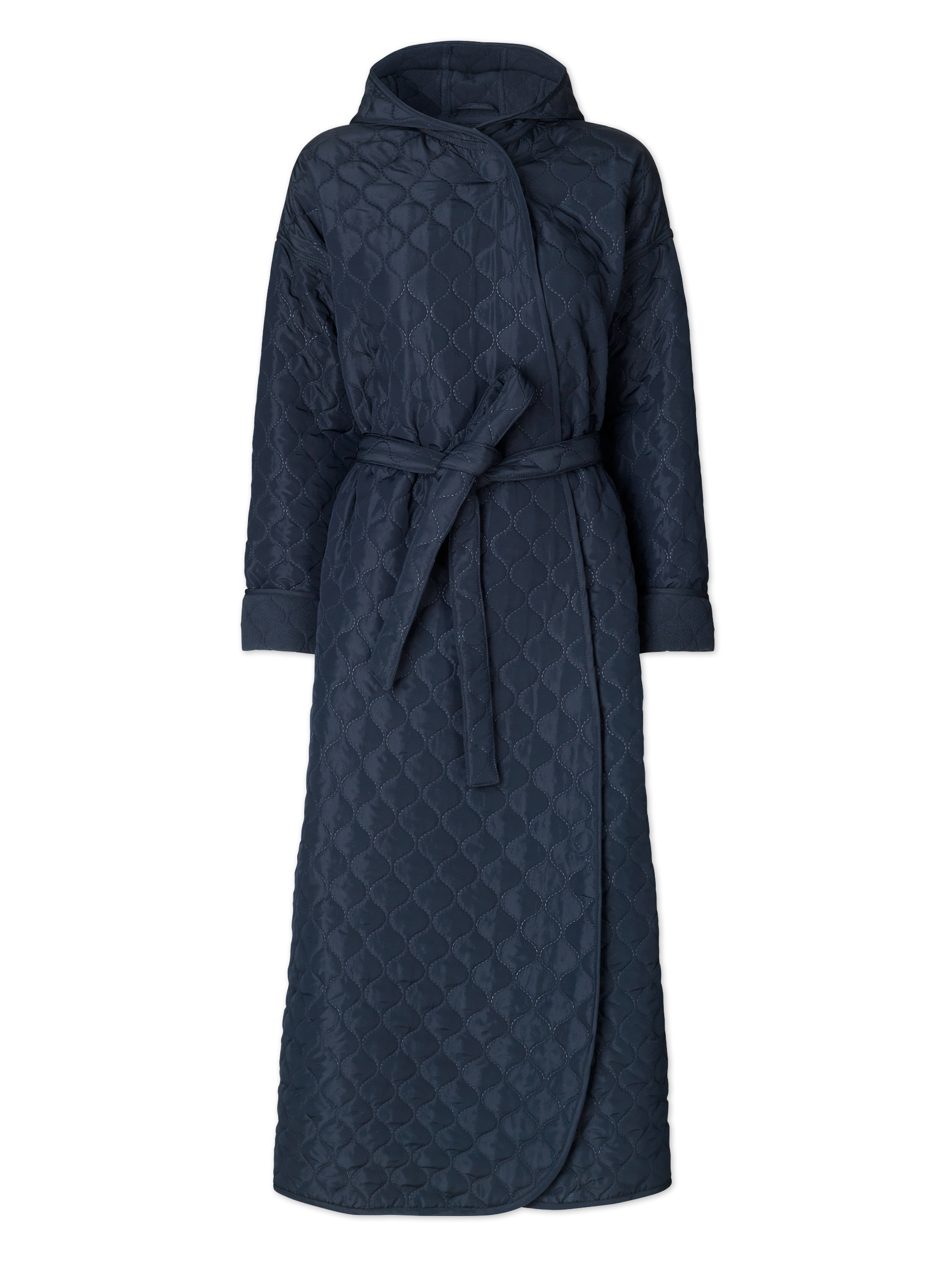 Badekåbe NORDBAEK Windy Ocean – vindtæt damekåbe med 100% genanvendt fleece - Navy