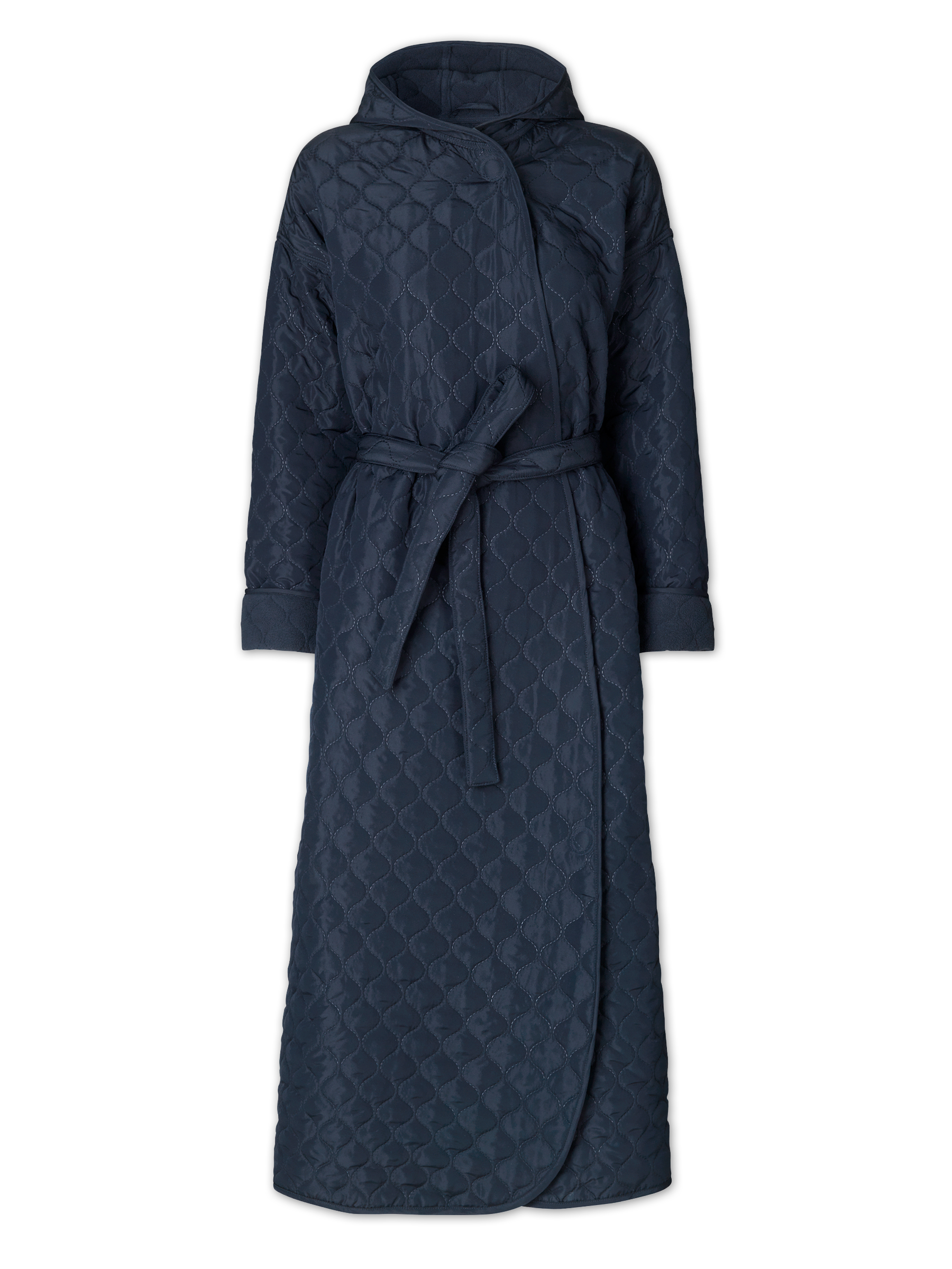 Badekåbe NORDBAEK Windy Ocean – vindtæt damekåbe med 100% genanvendt fleece - Navy