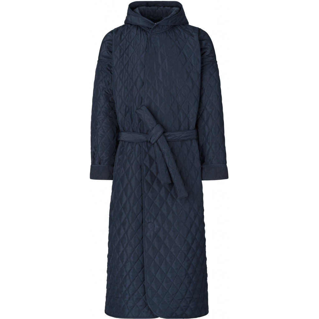 NORDBAEK Badekåbe NORDBAEK Long Beach – vindtæt herrekåbe med 100% genanvendt fleece Bath robe Navy