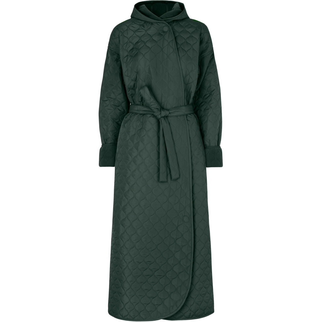 NORDBAEK Badekåbe NORDBAEK Windy Ocean – vindtæt damekåbe med 100% genanvendt fleece Bath robe Green