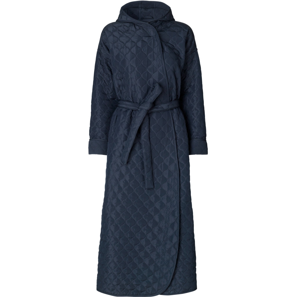 NORDBAEK Badekåbe NORDBAEK Windy Ocean – vindtæt damekåbe med 100% genanvendt fleece Bath robe Navy