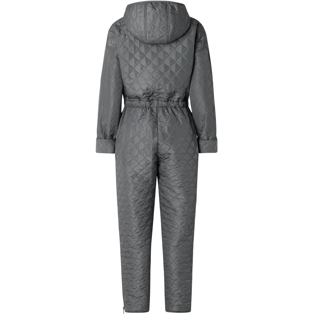 NORDBAEK Jumpsuit NORDBAEK Cosy Bay – vindtæt dame heldragt med 100% genanvendt fleece Jumpsuit Grey