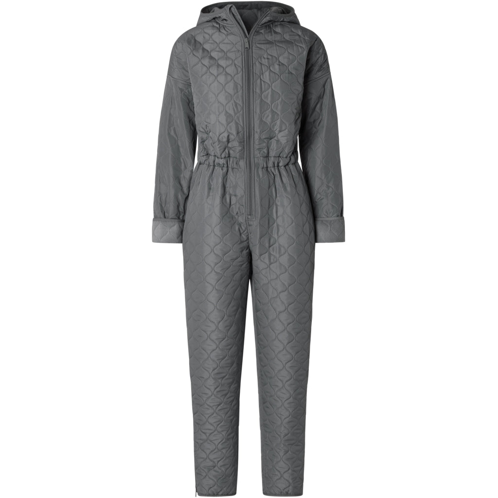 NORDBAEK Jumpsuit NORDBAEK Cosy Bay – vindtæt dame heldragt med 100% genanvendt fleece Jumpsuit Grey