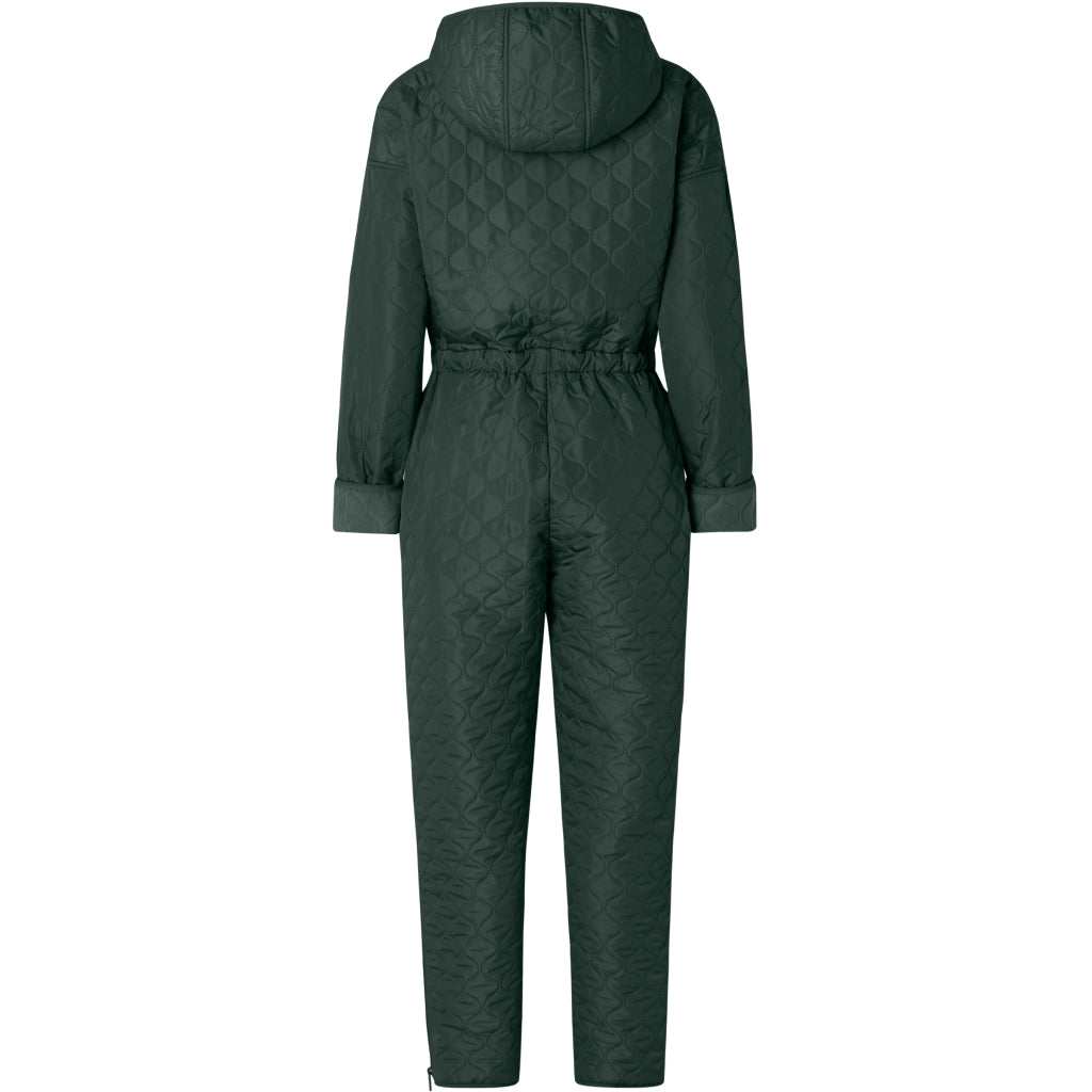 NORDBAEK Jumpsuit NORDBAEK Cosy Bay – vindtæt dame heldragt med 100% genanvendt fleece Jumpsuit Green
