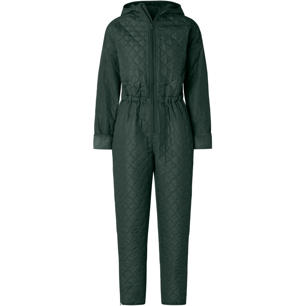 NORDBAEK Jumpsuit NORDBAEK Cosy Bay – vindtæt dame heldragt med 100% genanvendt fleece Jumpsuit Green
