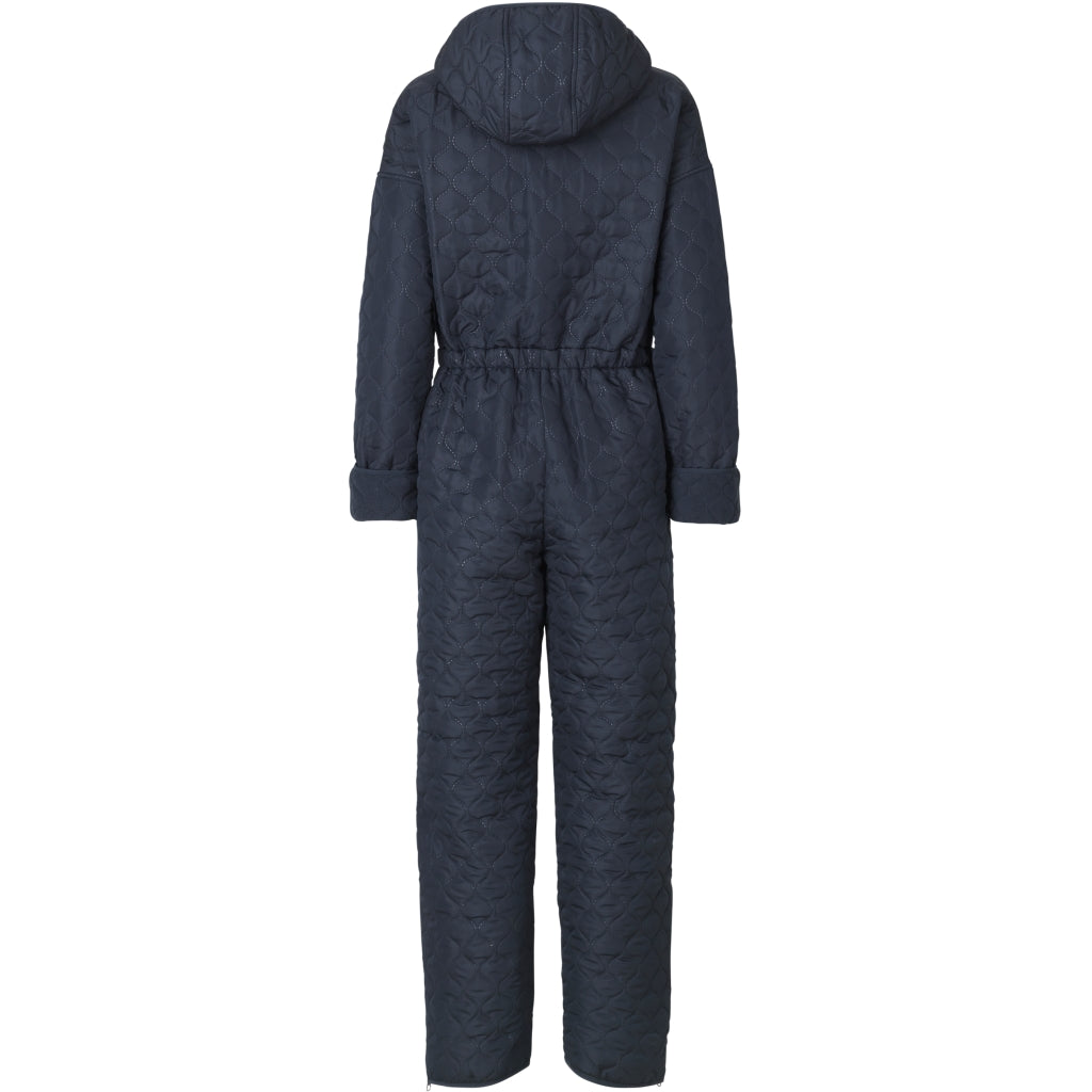 NORDBAEK Jumpsuit NORDBAEK Cosy Bay – vindtæt dame heldragt med 100% genanvendt fleece Jumpsuit Navy