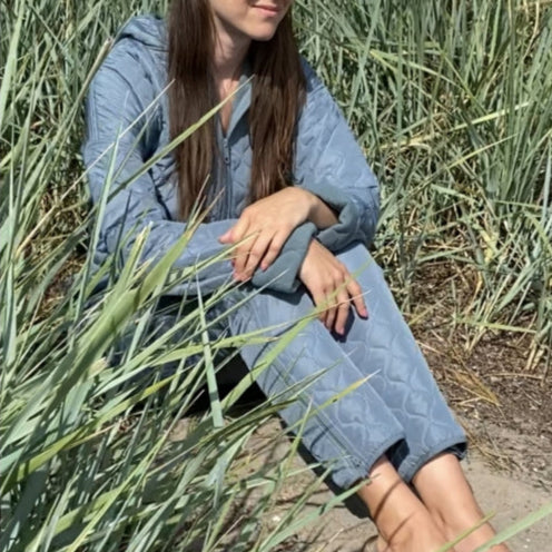 NORDBAEK Jumpsuit NORDBAEK Cosy Bay – vindtæt dame heldragt med 100% genanvendt fleece Jumpsuit Aqua