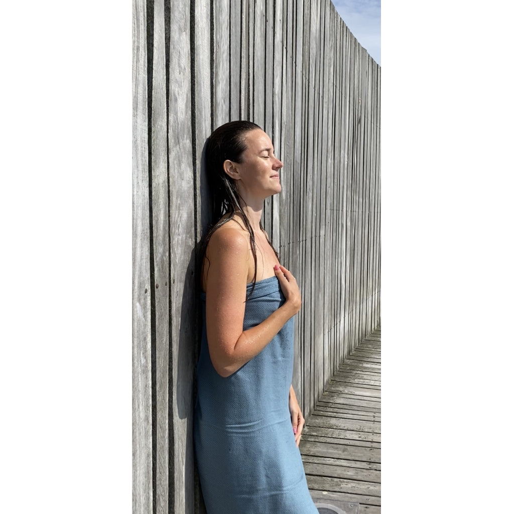 NORDBAEK Nordisk Hamam NORDBAEK Cosy Comfort – oeko-tex, ekstra blødt og stort Hamam towel BlueAqua