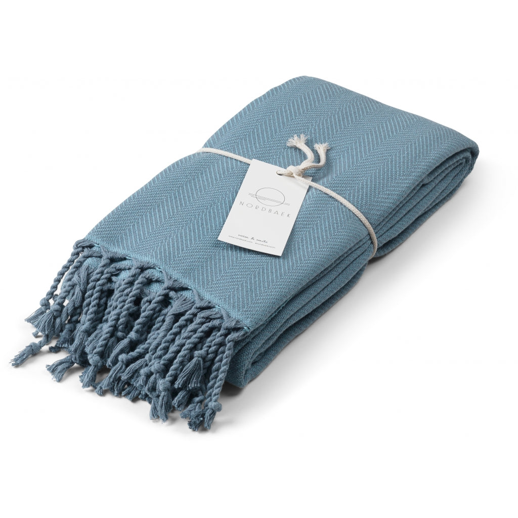 NORDBAEK Nordisk Hamam NORDBAEK Cosy Comfort – oeko-tex, ekstra blødt og stort Hamam towel BlueAqua