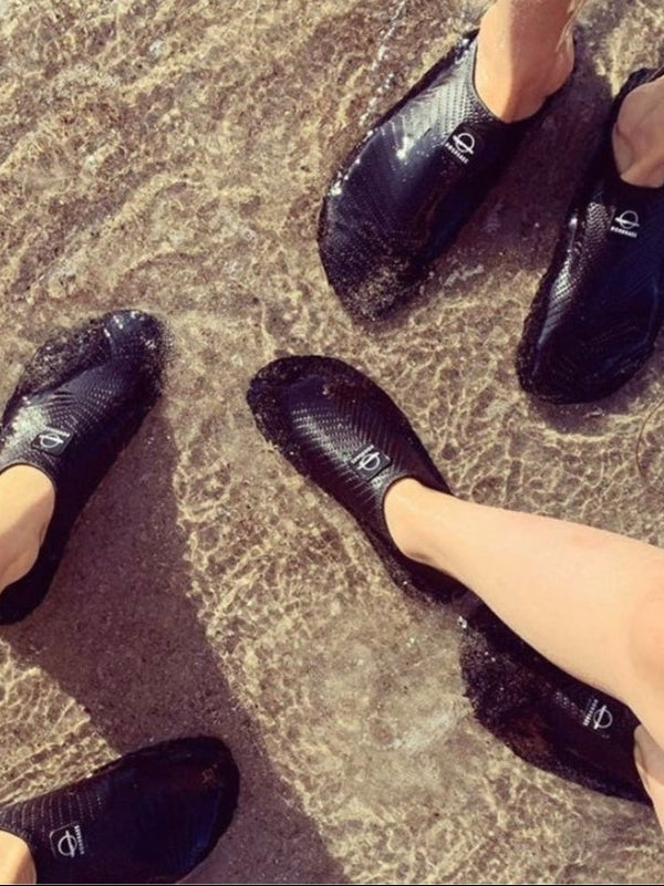 Badesko til børn NORDBAEK Soft Aqua - lette at få af og på for børn - Black