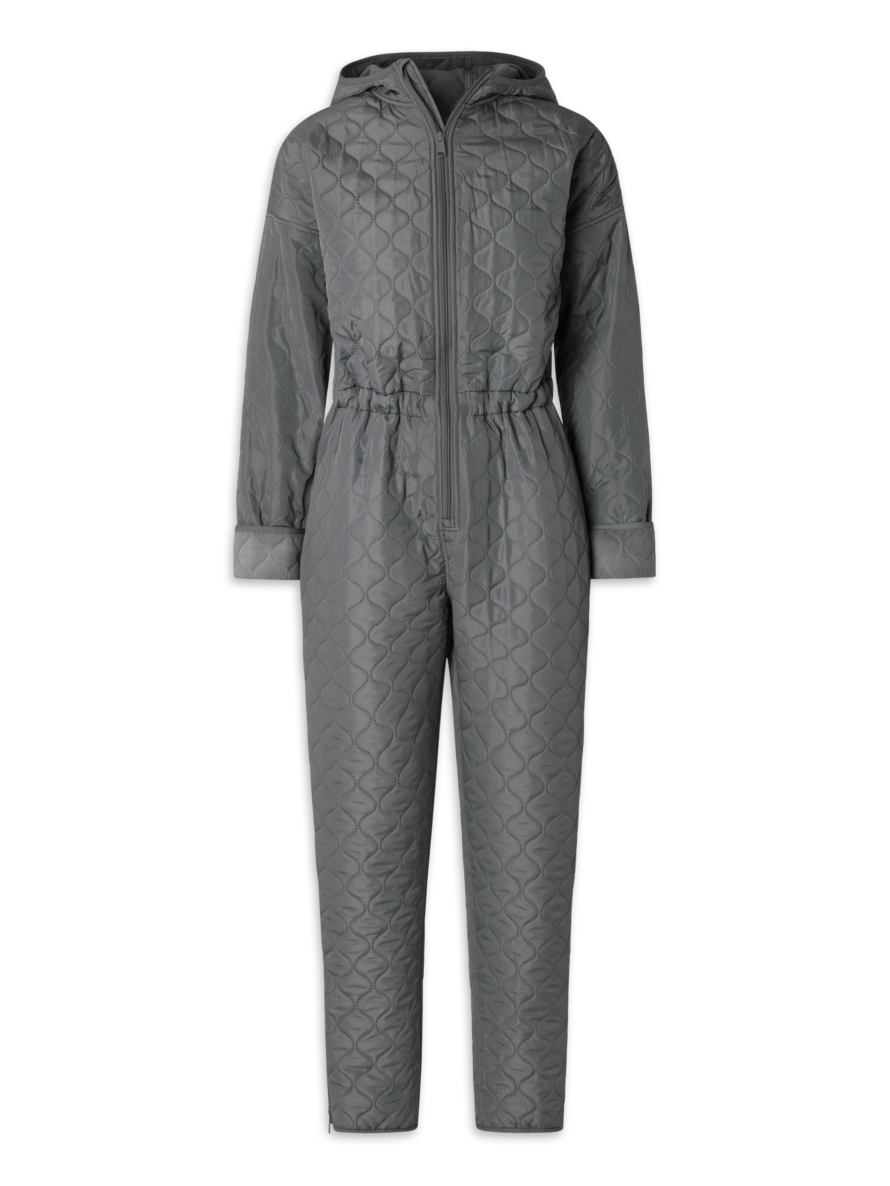 Jumpsuit NORDBAEK Cosy Bay – vindtæt dame heldragt med 100% genanvendt fleece - Grey