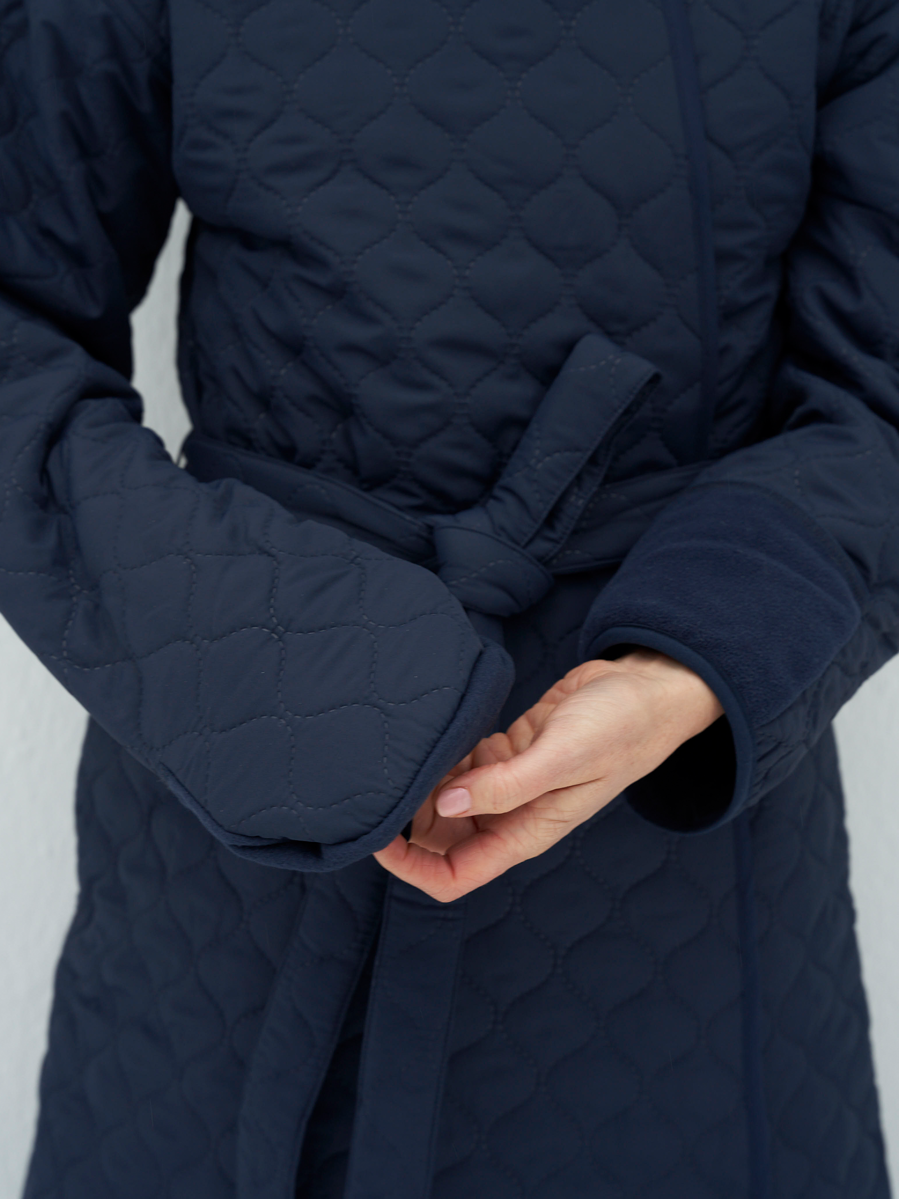 Badekåbe NORDBAEK Windy Ocean – vindtæt damekåbe med 100% genanvendt fleece - Green