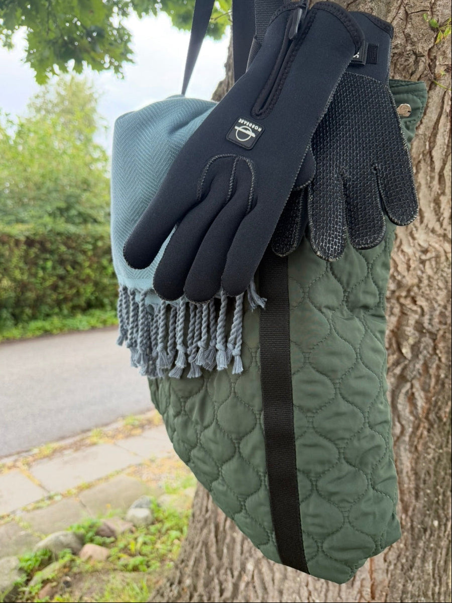 Vinterbade kit - håndklæde, neoprenhandsker og stor taske