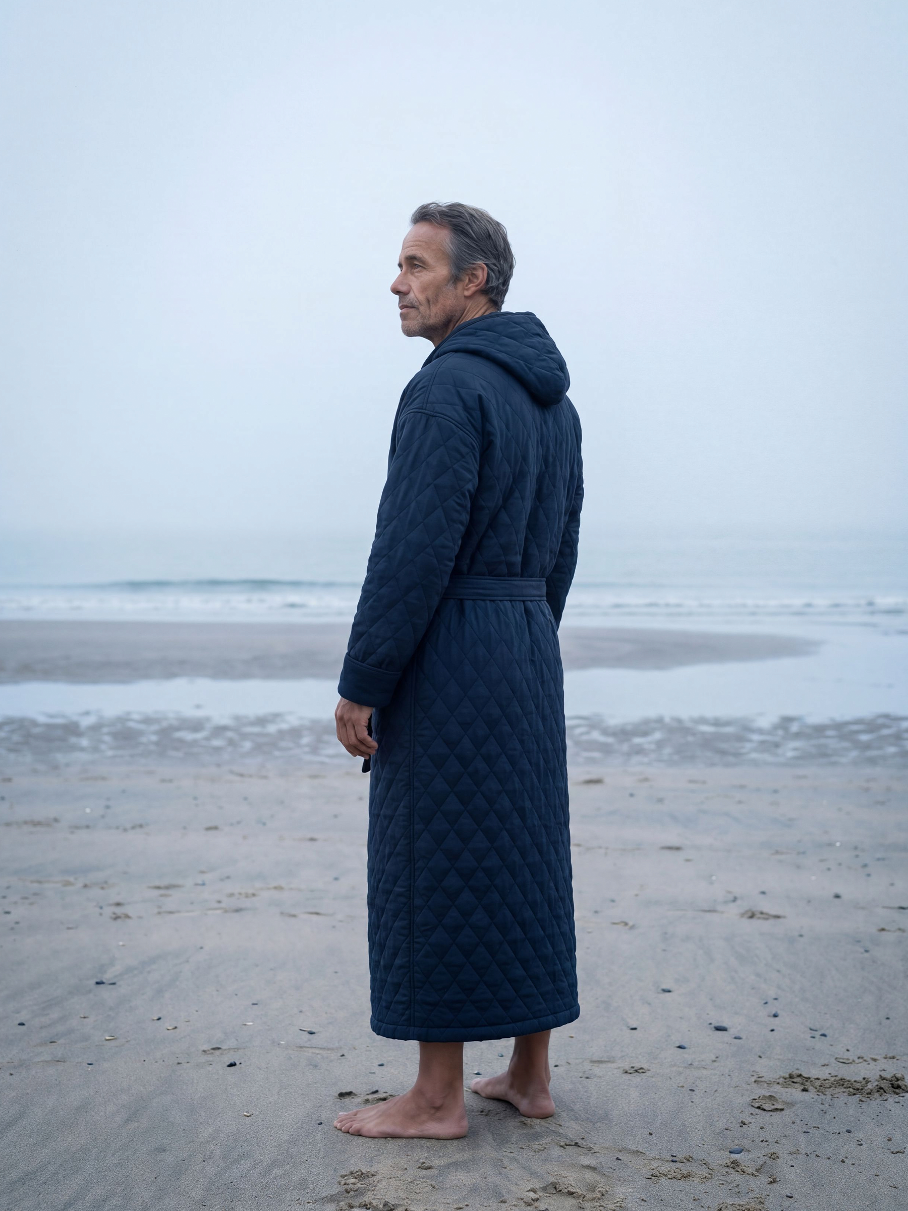 Long Beach Badekåbe Herre - Navy