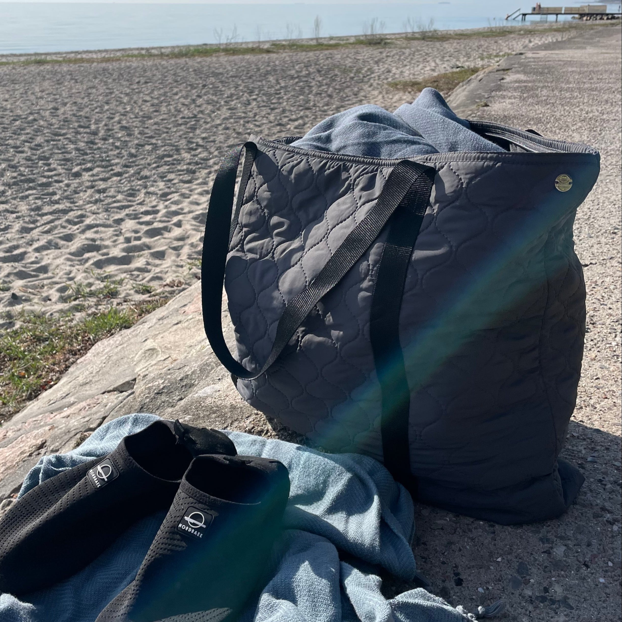 Taske NORDBAEK Happy Bay – stor og praktisk i genanvendte materialer - Green
