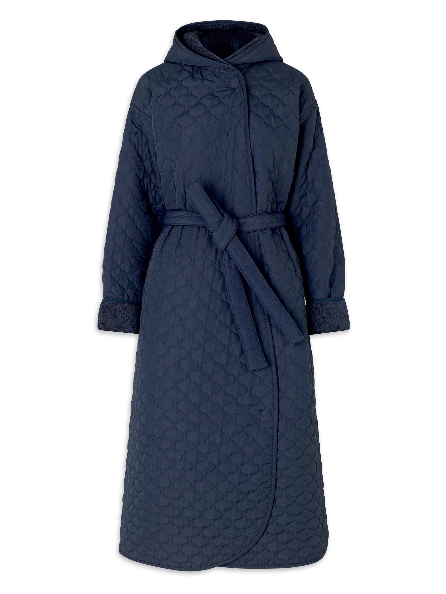 Badekåbe NORDBAEK Soft Breeze – vindtæt damekåbe med 100% oeko-tex bomuldsfrotté - Navy