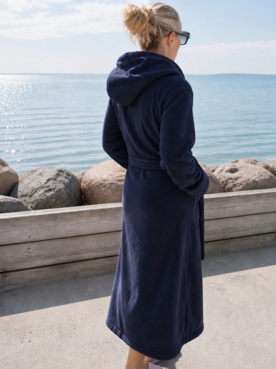 Sea Glow Naisten Kylpytakki - Laivastonsininen