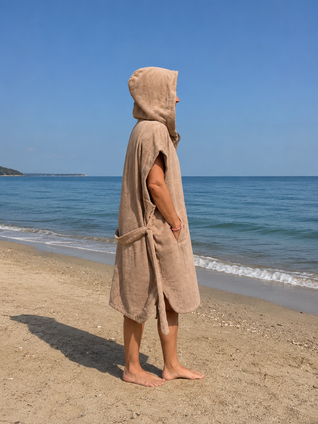 Sun Dune Kort Badeponcho Unisex - Aqua