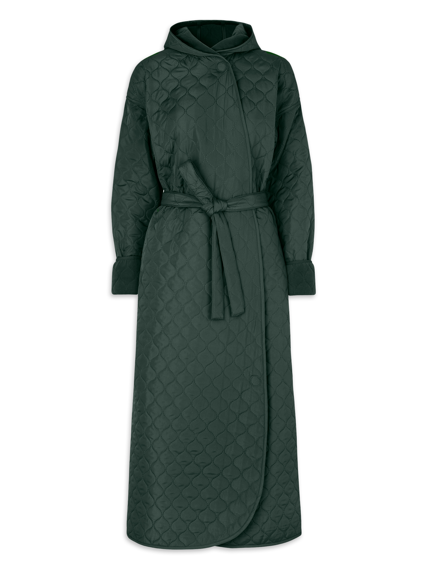 Badekåbe NORDBAEK Windy Ocean – vindtæt damekåbe med 100% genanvendt fleece - Green