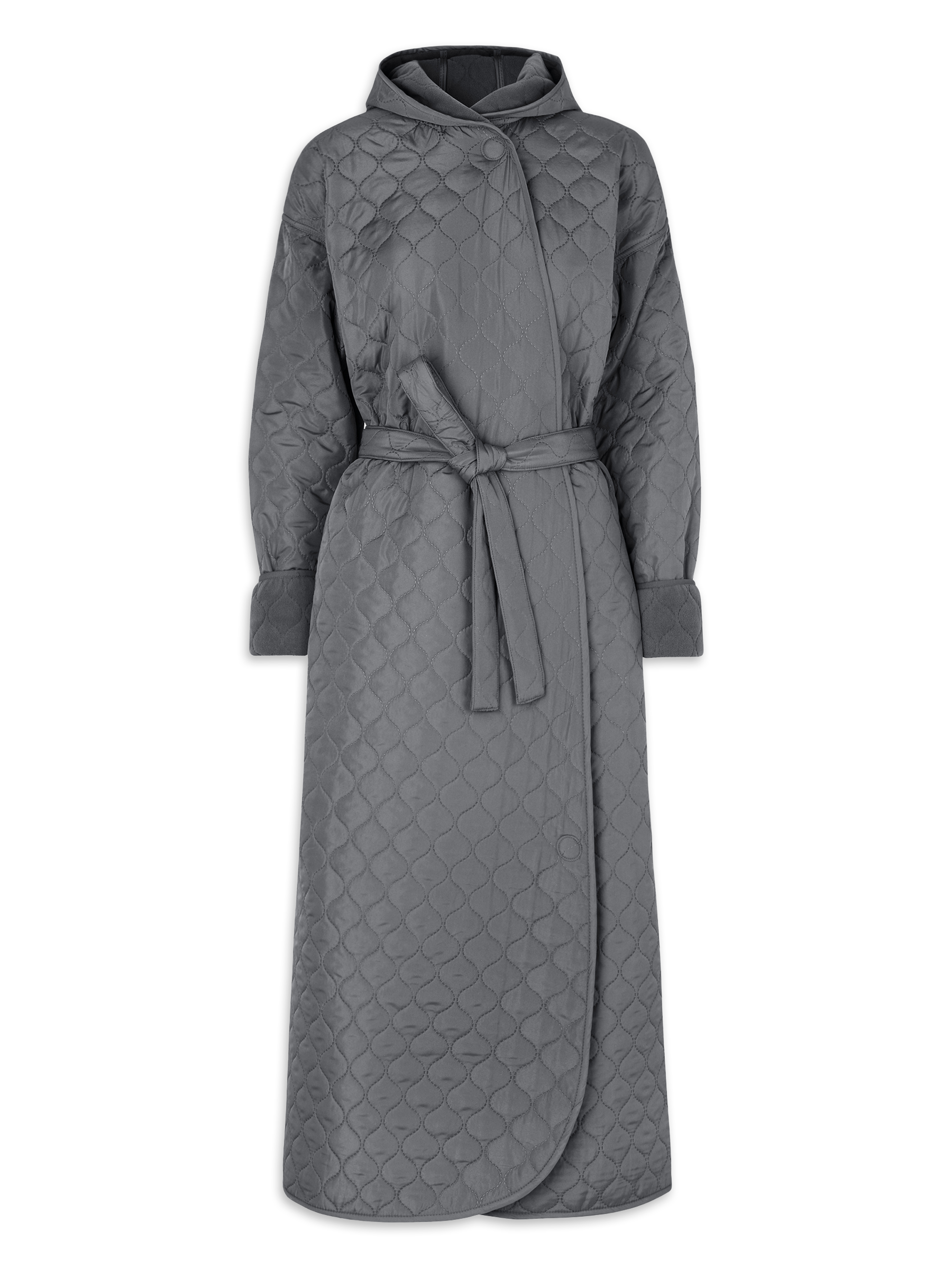 Badekåbe NORDBAEK Windy Ocean – vindtæt damekåbe med 100% genanvendt fleece - Grey