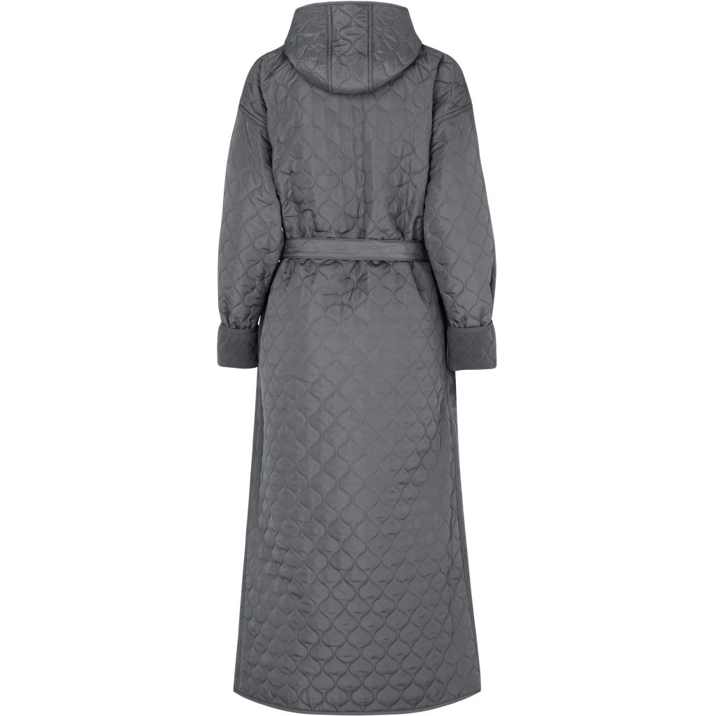NORDBAEK Badekåbe NORDBAEK Windy Ocean – vindtæt damekåbe med 100% genanvendt fleece Bath robe Antracitgrå