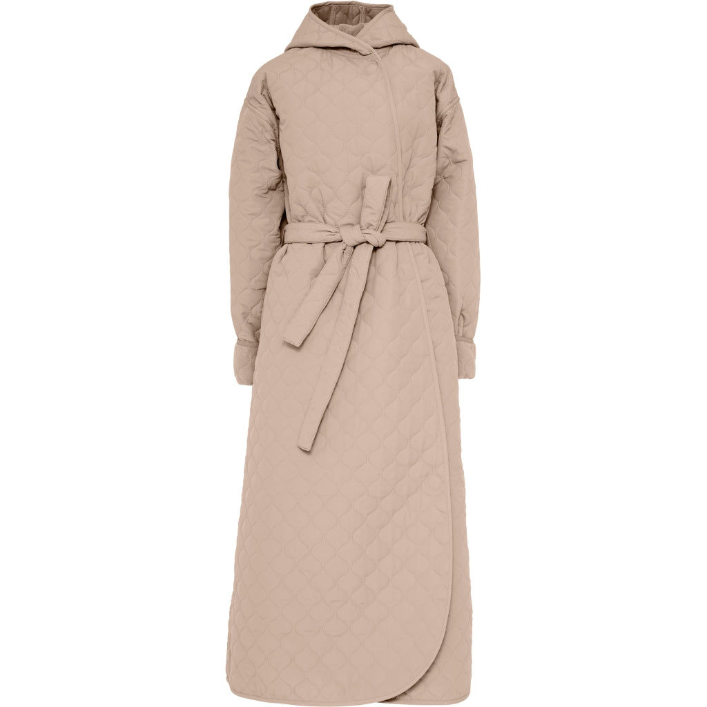 NORDBAEK Badekåbe NORDBAEK Windy Ocean – vindtæt damekåbe med 100% genanvendt fleece Bath robe Sand
