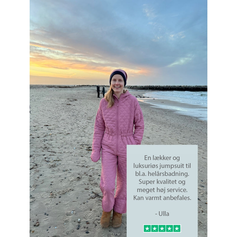 NORDBAEK Jumpsuit NORDBAEK Cosy Bay – vindtæt dame heldragt med 100% genanvendt fleece Jumpsuit Mørkegrøn